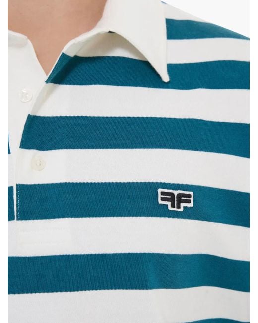 Polo A Righe di Fursac in Blue da Uomo