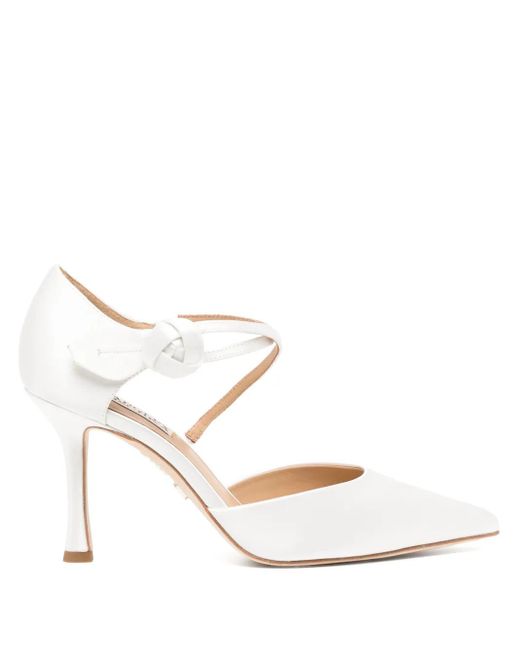 Badgley Mischka Jayden 85mm パンプス White
