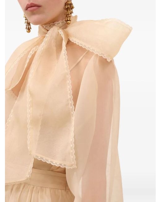 Zimmermann Memento リボンレース ブラウス Natural