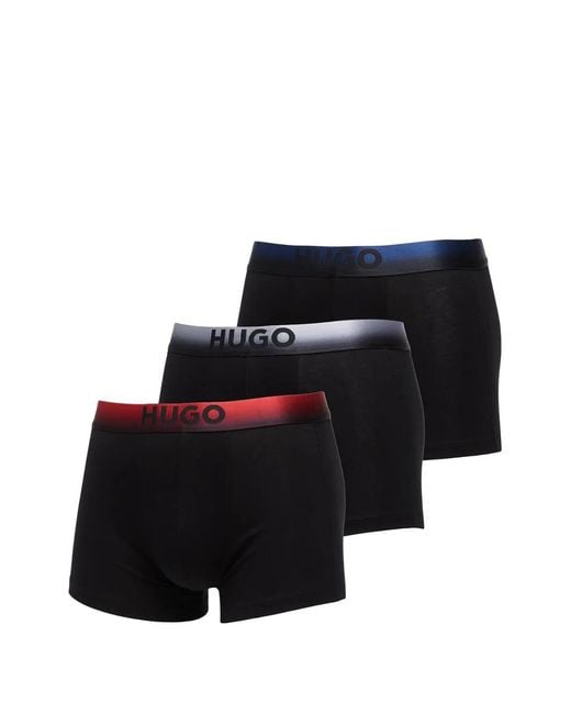 HUGO Black Logo-Detail Boxers Set (Set Of Three) for men