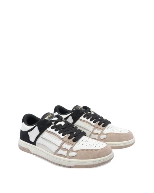 Amiri Natural Skel Top Leather Sneakers for men