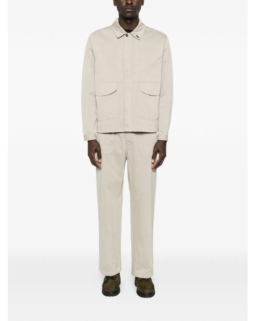 Massimo Osti Studio White Logo-Patch Pocket Jacket for men