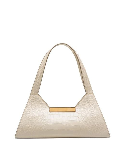 Bally Natural Small Trilliant Embossed-Python Shoulder Bag