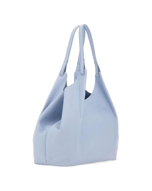 Gianni Chiarini Blue Medium Dua Leather Shoulder Bag