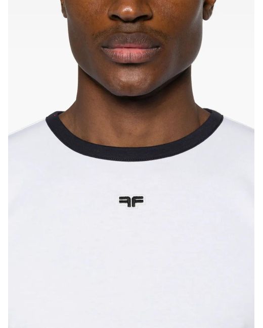 Fursac White Logo-Appliqué T-Shirt for men