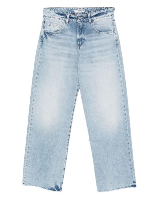 ICON DENIM Blue Jeans mit ausgefransten Kanten