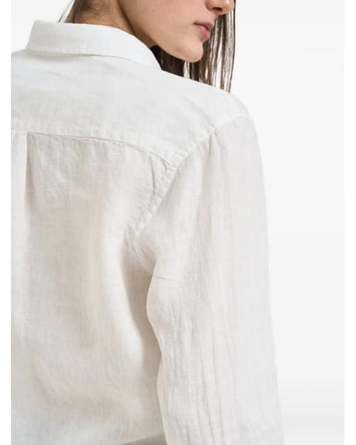 Roy Rogers White Patch-Pocket Button-Up Shirt