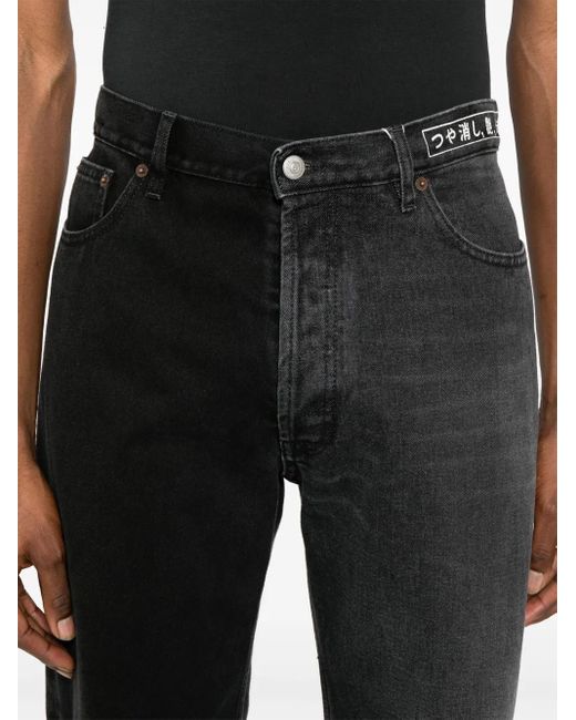 MM6 by Maison Margiela Black Straight-Leg Jeans for men