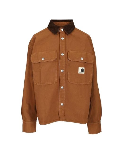 Carhartt Brown Prescott Buttoned Overshirt