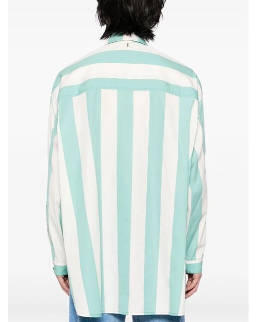Camicia Mega Over di Sunnei in Blue da Uomo