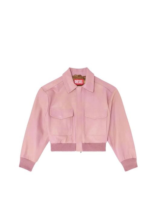 DIESEL Pink Aviator Jacket