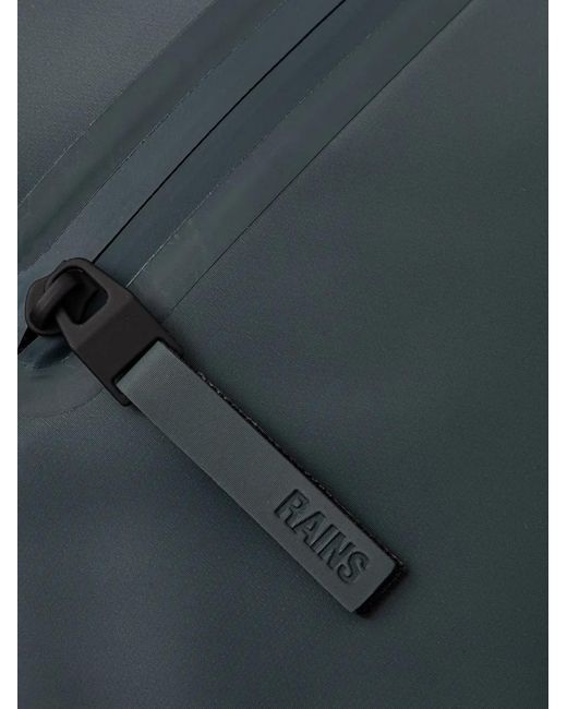 Rains Blue Roll-Top Backpack