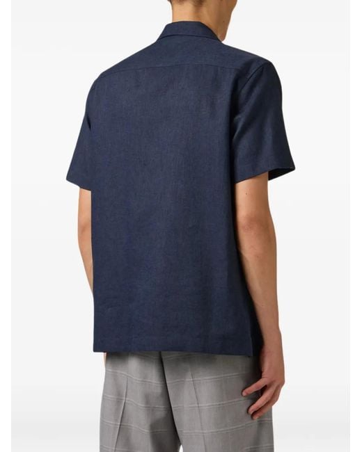 Iceberg Blue V-Neck Shirt for men
