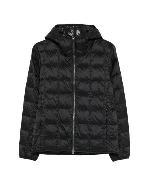 Taion Black Hooded Quilted Jacket