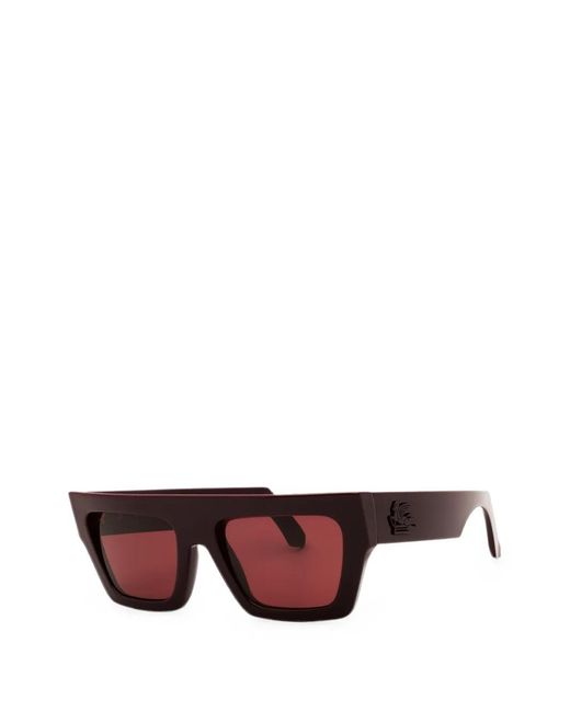Etro Pink Rectangle-Frame Sunglasses