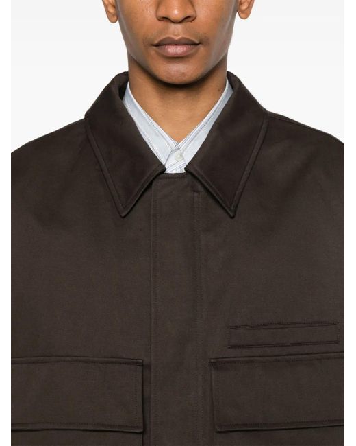 Giacca Con Tasche 3D di Lemaire in Black da Uomo