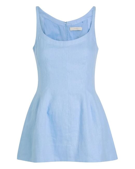 Faithfull The Brand Blue A-Line Top