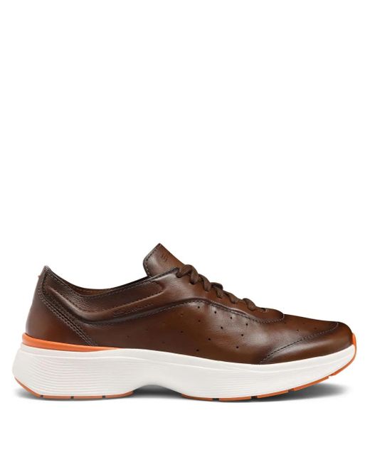 Santoni Brown Bounce Sneakers for men