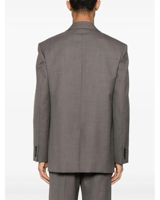 Saint Laurent Gray Wool Chin㨠Jacket for men
