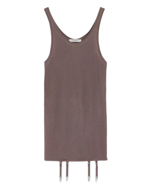 Lemaire Geribbelde Top in het Brown