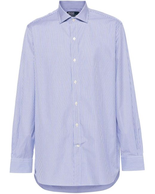 Chemise en coton à rayures Polo Ralph Lauren pour homme en coloris Blue