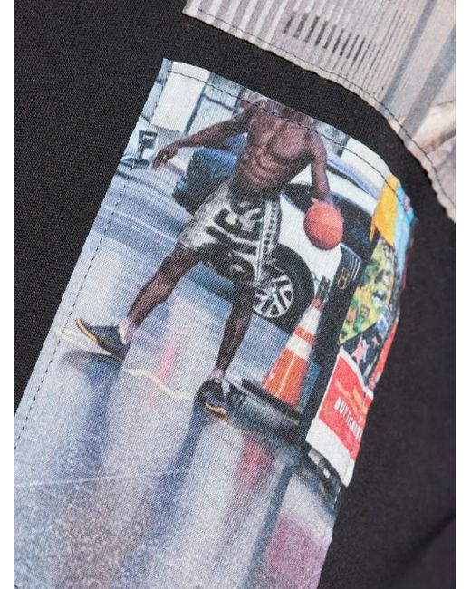 DIESEL S-Boxt-Hood-T6 Hoodie mit Foto-Print in Gray für Herren