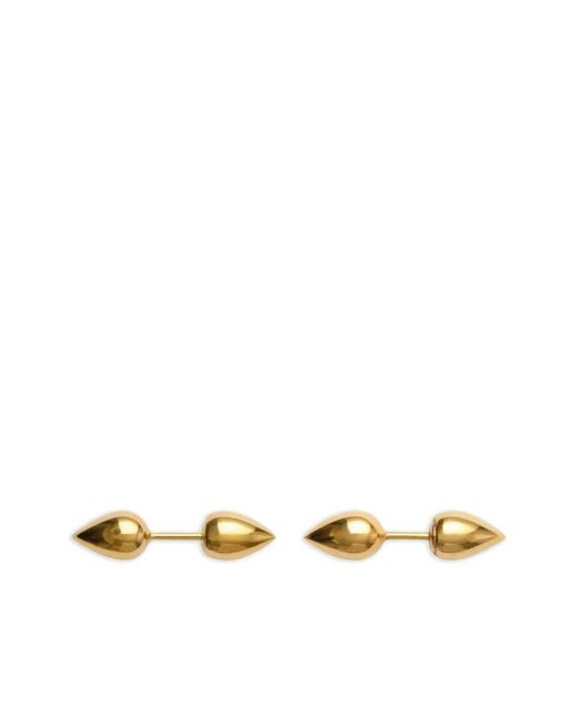 Burberry Metallic Spear-Shaped Stud Earrings