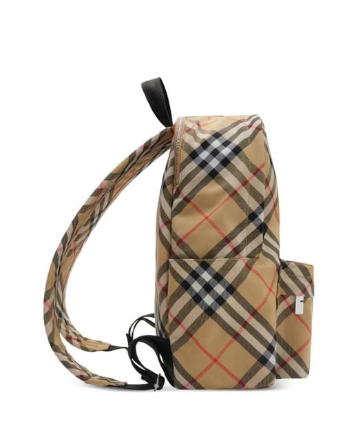 Burberry チェック バックパック Gray