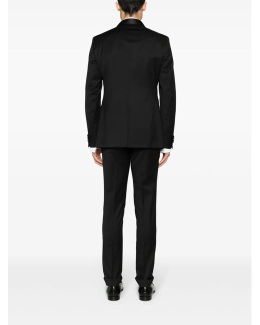 Corneliani Black Virgin Wool Dinner Suit for men