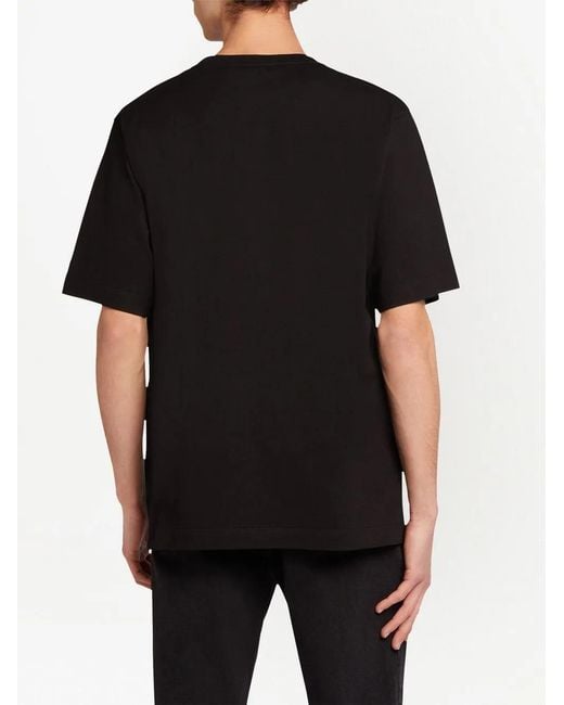 Giuseppe Zanotti Black Lr-23 Rhinestone-embellished Logo T-shirt for men