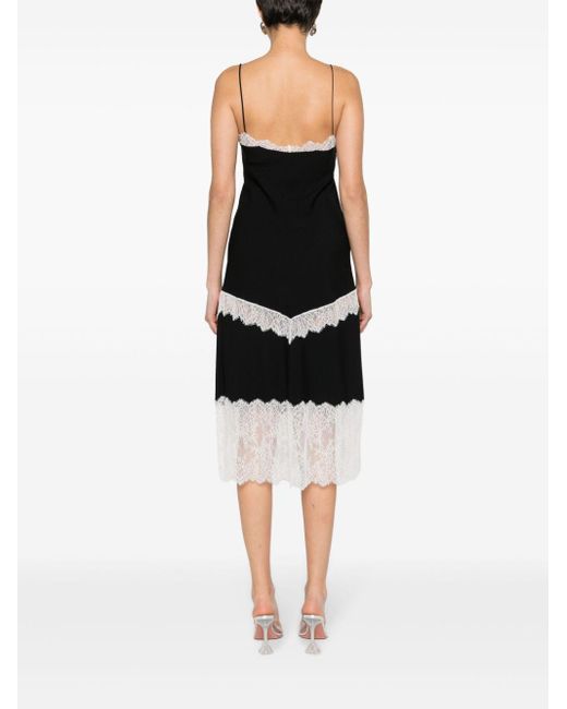 Moschino Black Kleid mit Spitzeneinsatz