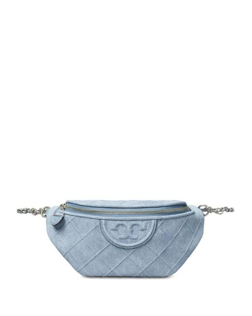 Tory Burch Fleming デニムベルトバッグ Blue