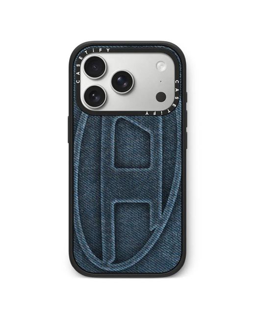 【新品】DIESEL Blue Denim Puffer Phone Case DIESEL X Casetify 60580 Denim-Effect Iphone 17 Pro Case in Blue | Lyst