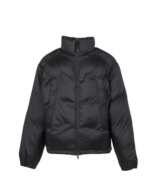 Y-3 Blue Quilting Down Puffer Jacket for men