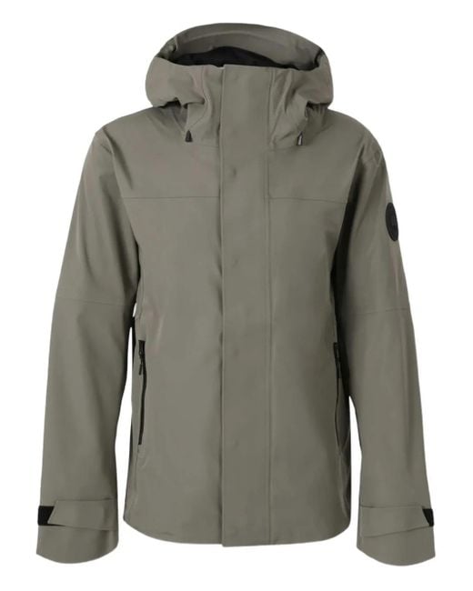 Canada Goose Green Logo-Patch Padded Jacket for men