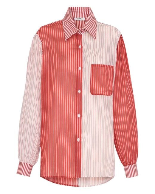 Amir Slama Gestreept Blouse in het Pink
