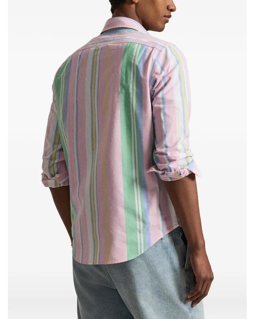 Polo Ralph Lauren White Striped Shirt for men