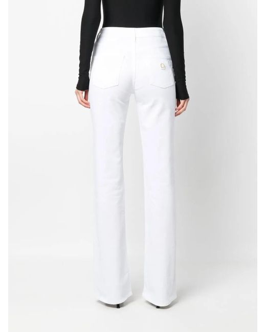Philipp Plein Flared Jeans in het White