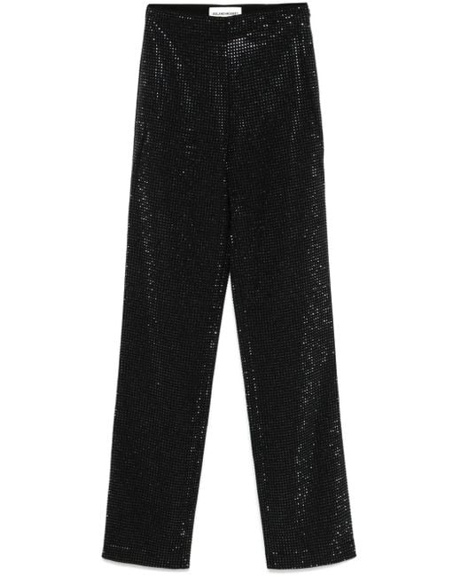 Roland Mouret Black Crystal-Embellished Trousers
