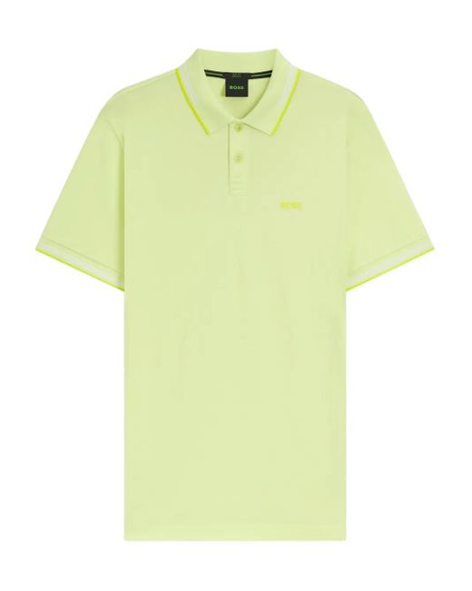 Boss Yellow Polo Polo Shirt for men