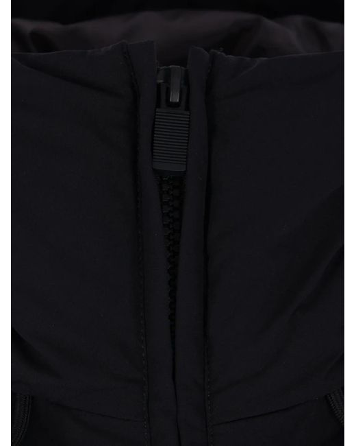 Aspesi Blue Hooded Zipped Parka Coat