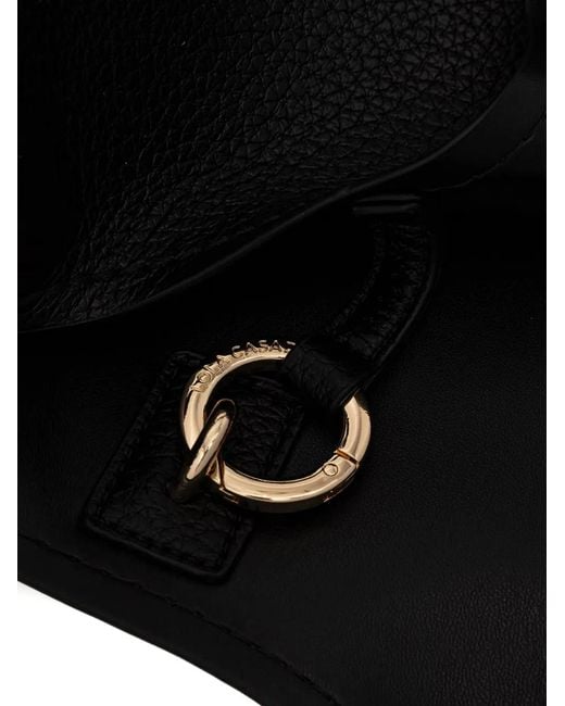 Lola Casademunt Black Braided-Detail Tote Bag