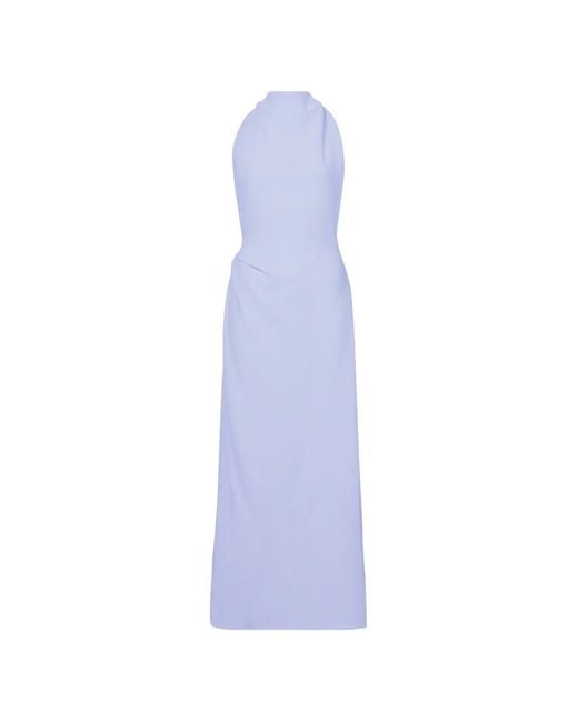Proenza Schouler Purple Selena Twist Back Maxi Dress