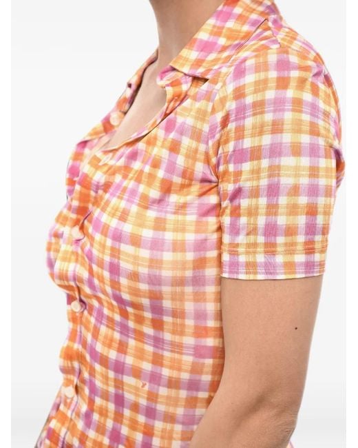 DSquared² Black Checked Short-Sleeve Multi Shirt