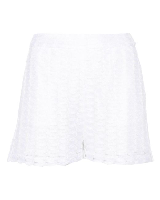 Missoni Opengebreide Shorts in het White