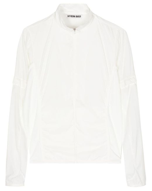 Hyein Seo Mock-neck Zip-up Jacket White