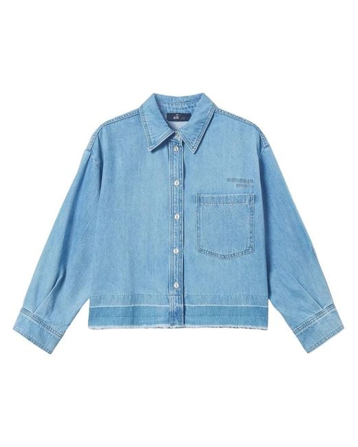 Twinset Denim Blouse in het Blue