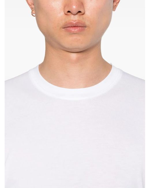 Tom Ford White Long-Sleeve Crew Neck T-Shirt for men