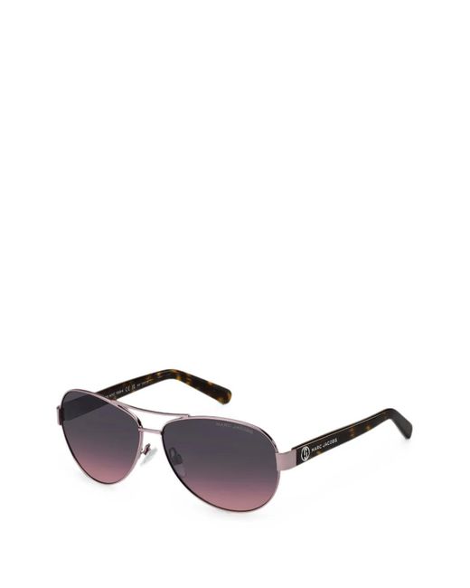 Marc Jacobs Purple Pilot-Frame Sunglasses