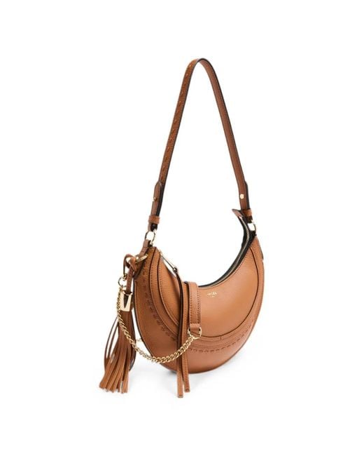 Lancel Brown Small Hoboheme Two-Way Shoulder Bag